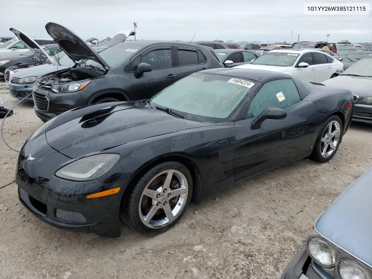 2008 Chevrolet Corvette VIN: 1G1YY26W385121115 Lot: 74684224