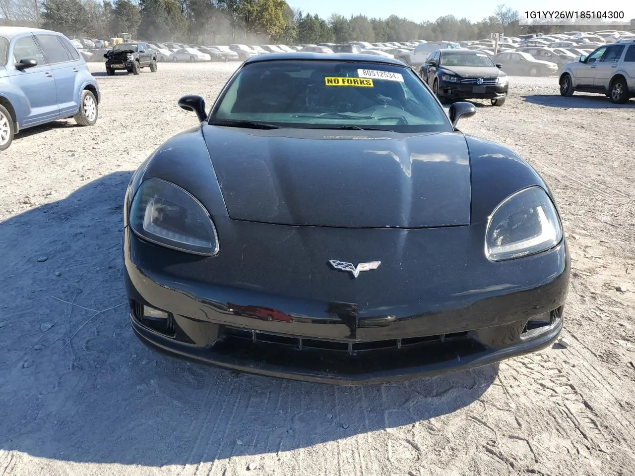 2008 Chevrolet Corvette VIN: 1G1YY26W185104300 Lot: 80512534