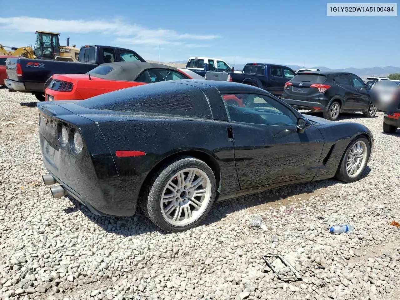 2010 Chevrolet Corvette VIN: 1G1YG2DW1A5100484 Lot: 61104204