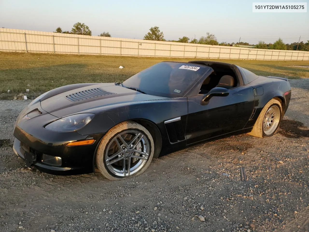 2010 Chevrolet Corvette Grand Sport VIN: 1G1YT2DW1A5105275 Lot: 74097534