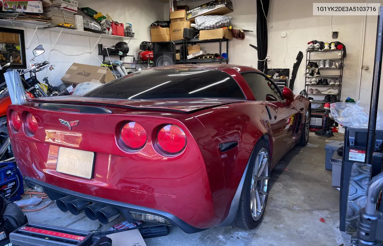 2010 Chevrolet Corvette Z06 VIN: 1G1YK2DE3A5103716 Lot: 78312064