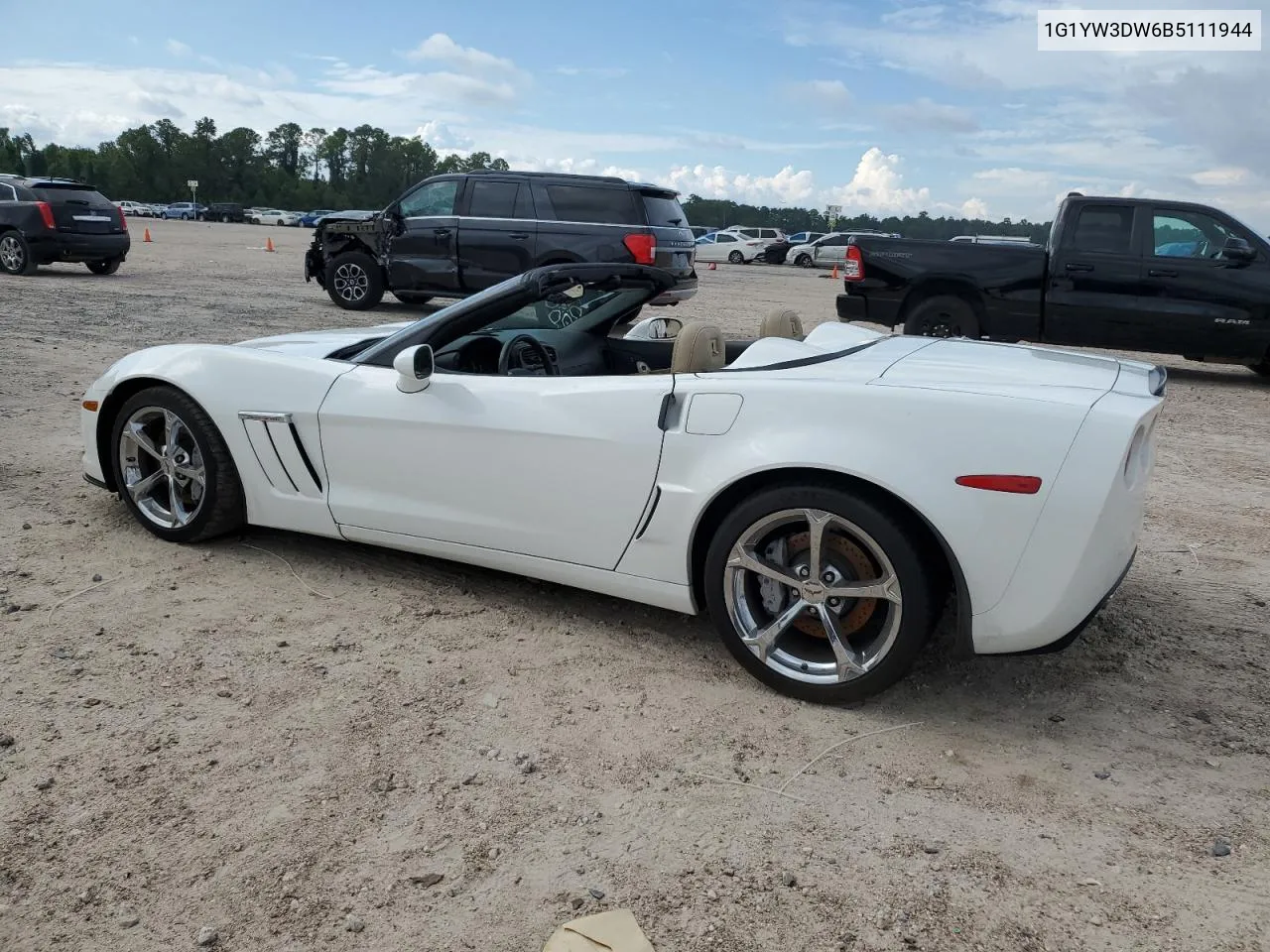 2011 Chevrolet Corvette Grand Sport VIN: 1G1YW3DW6B5111944 Lot: 68659154