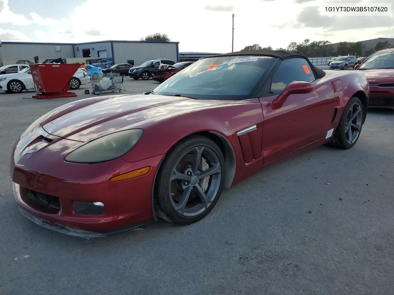 1G1YT3DW3B5107620 2011 Chevrolet Corvette Grand Sport