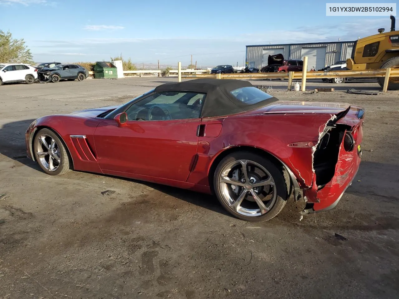 2011 Chevrolet Corvette Grand Sport VIN: 1G1YX3DW2B5102994 Lot: 76832084