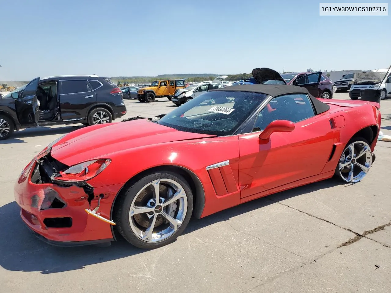 2012 Chevrolet Corvette Grand Sport VIN: 1G1YW3DW1C5102716 Lot: 73830404