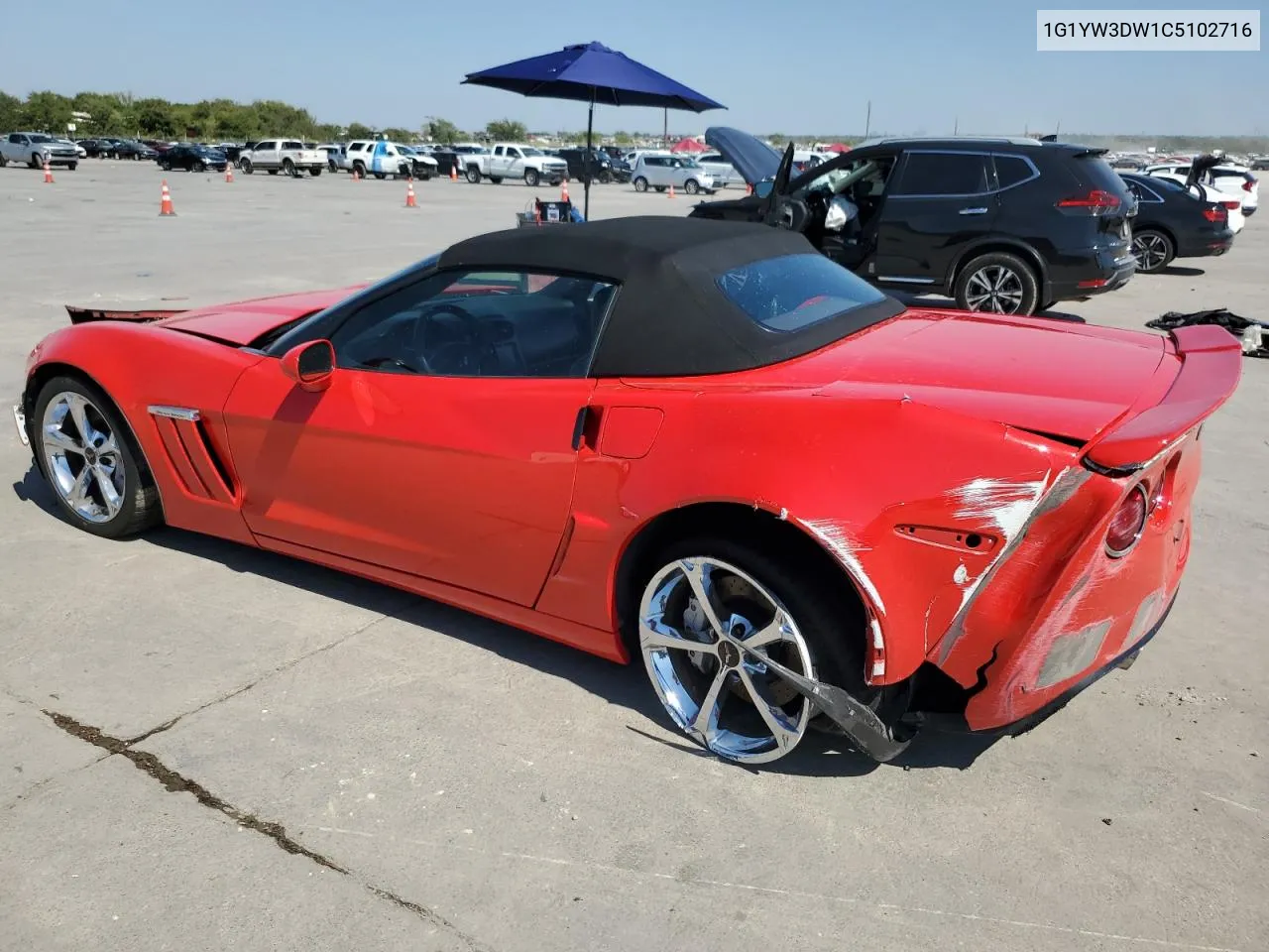 2012 Chevrolet Corvette Grand Sport VIN: 1G1YW3DW1C5102716 Lot: 73830404