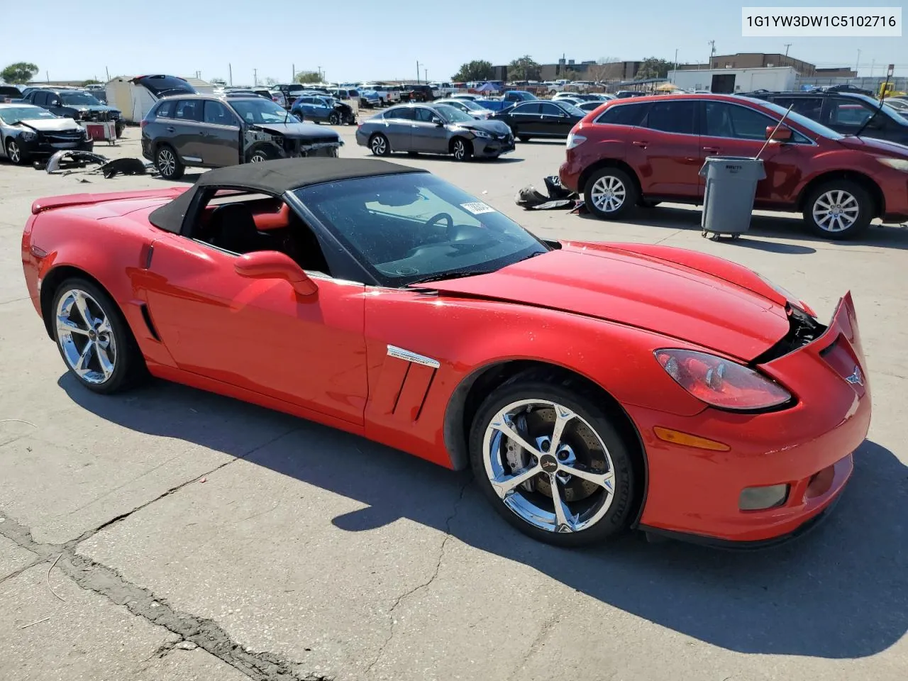 2012 Chevrolet Corvette Grand Sport VIN: 1G1YW3DW1C5102716 Lot: 73830404