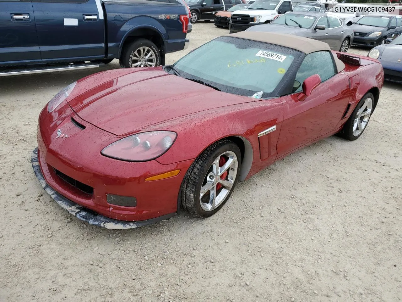 2012 Chevrolet Corvette Grand Sport VIN: 1G1YV3DW6C5109437 Lot: 74569714