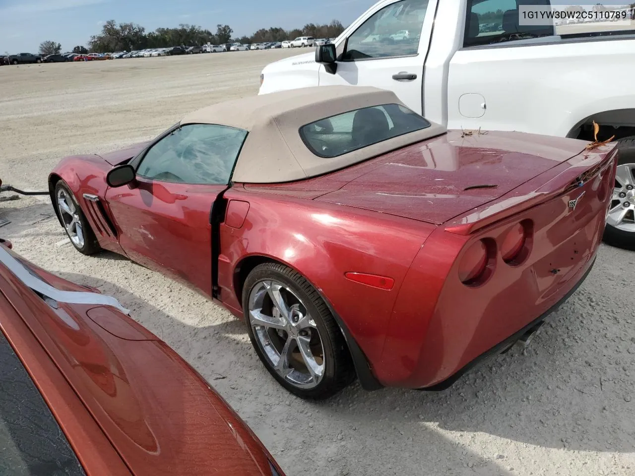 2012 Chevrolet Corvette Grand Sport VIN: 1G1YW3DW2C5110789 Lot: 77837154