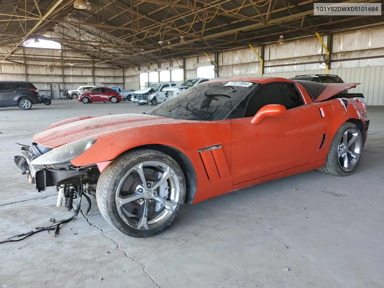 2013 Chevrolet Corvette Grand Sport VIN: 1G1YS2DWXD5101684 Lot: 72972804