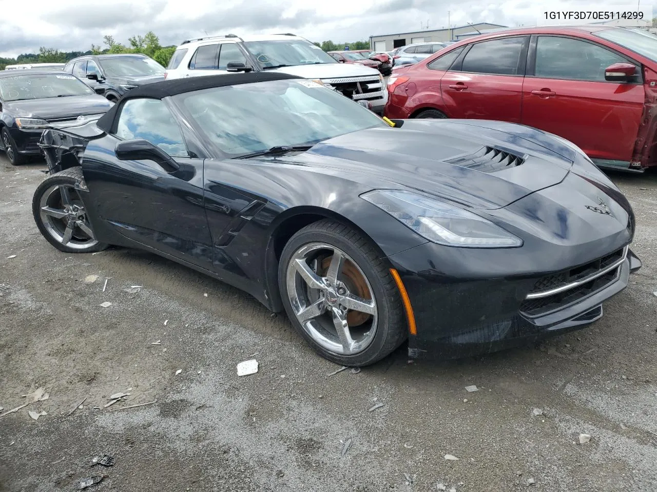 1G1YF3D70E5114299 2014 Chevrolet Corvette Stingray 3Lt