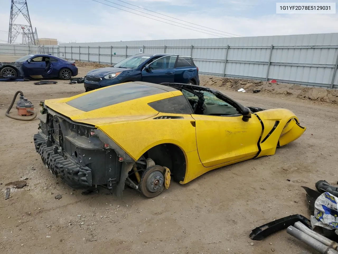 2014 Chevrolet Corvette Stingray 3Lt VIN: 1G1YF2D78E5129031 Lot: 69899584