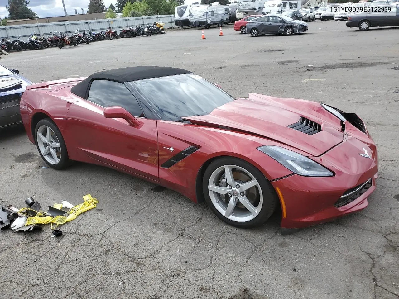 2014 Chevrolet Corvette Stingray 2Lt VIN: 1G1YD3D79E5122939 Lot: 71451984