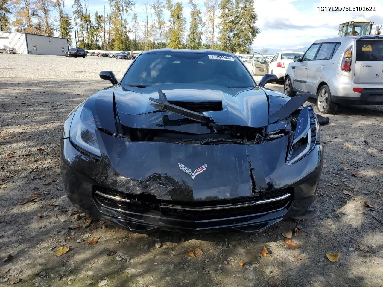 2014 Chevrolet Corvette Stingray Z51 3Lt VIN: 1G1YL2D75E5102622 Lot: 72464364