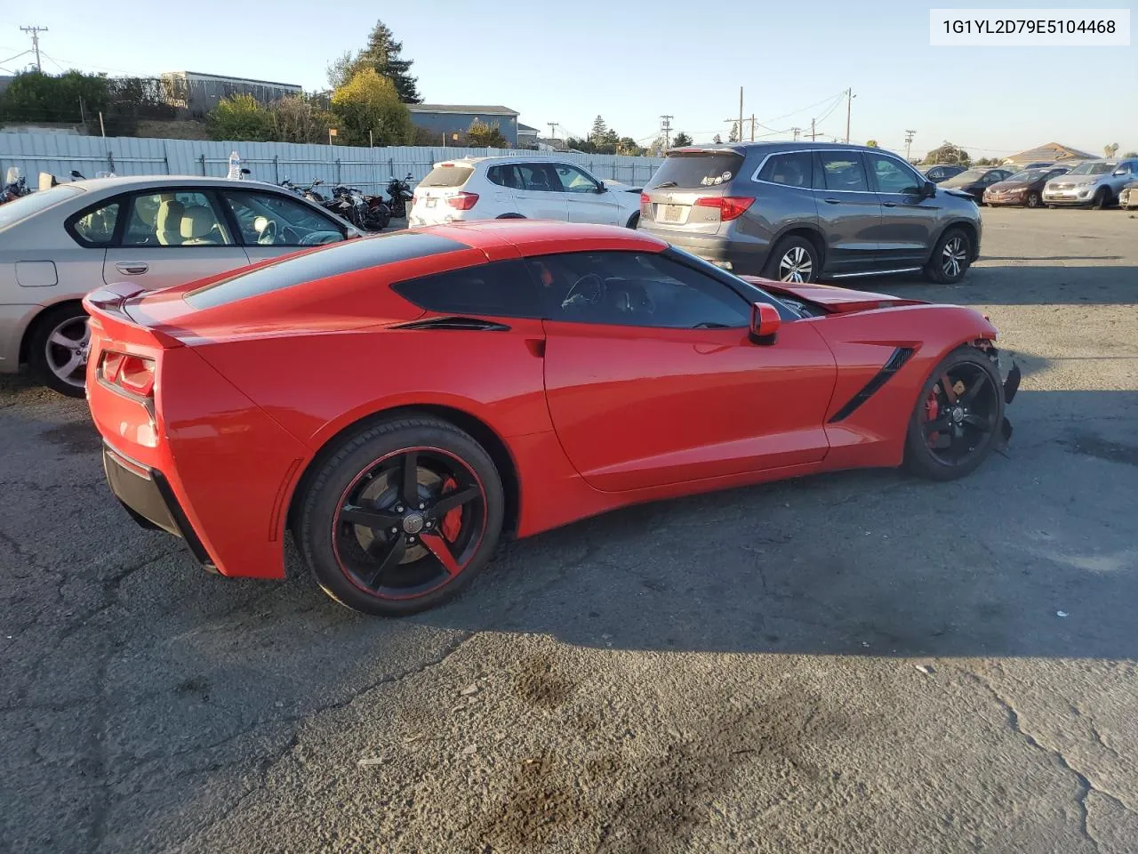 2014 Chevrolet Corvette Stingray Z51 3Lt VIN: 1G1YL2D79E5104468 Lot: 73684144