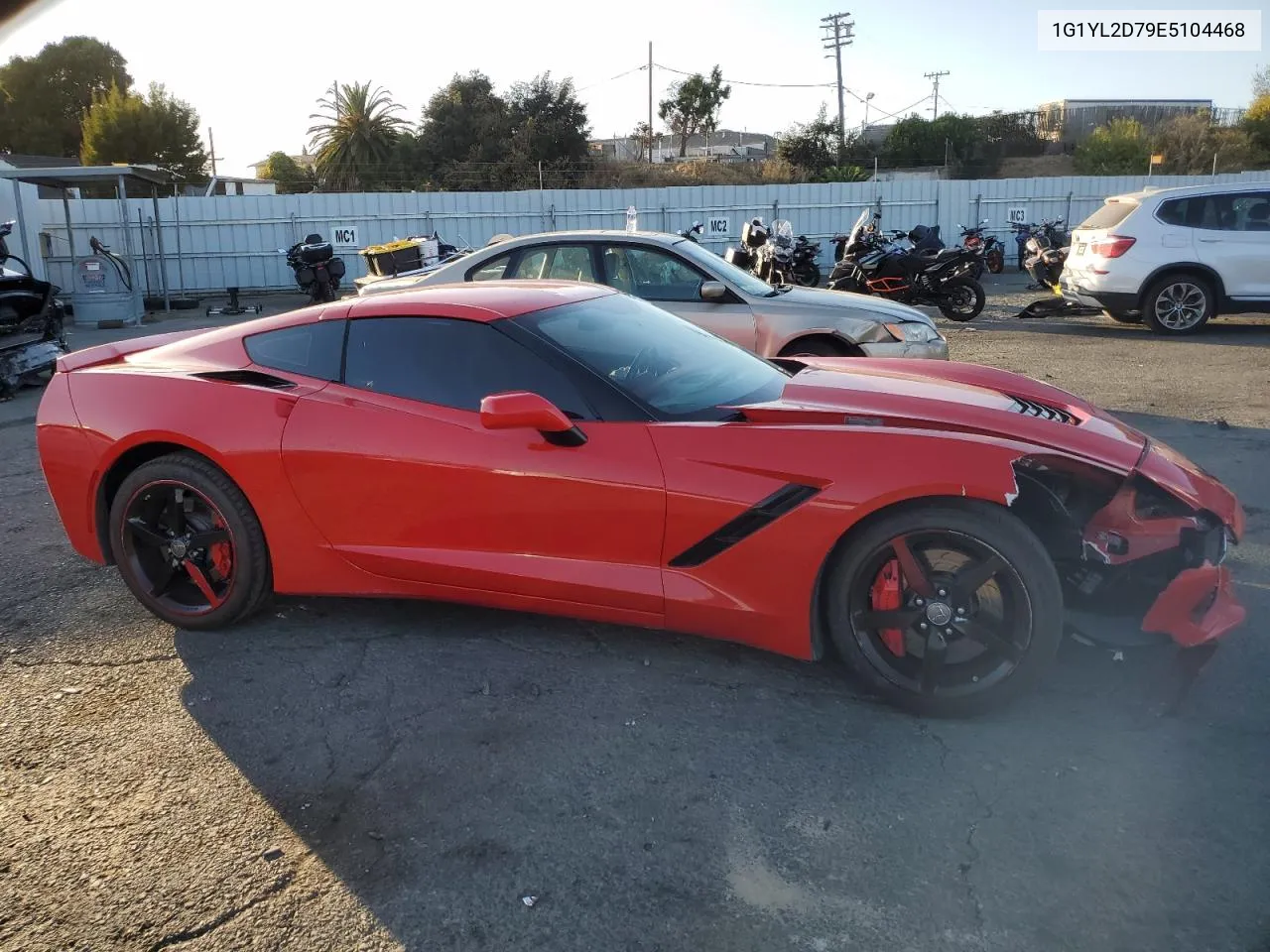 1G1YL2D79E5104468 2014 Chevrolet Corvette Stingray Z51 3Lt