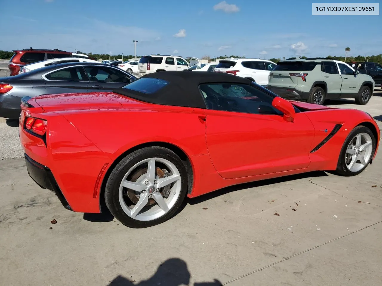 2014 Chevrolet Corvette Stingray 2Lt VIN: 1G1YD3D7XE5109651 Lot: 73790664