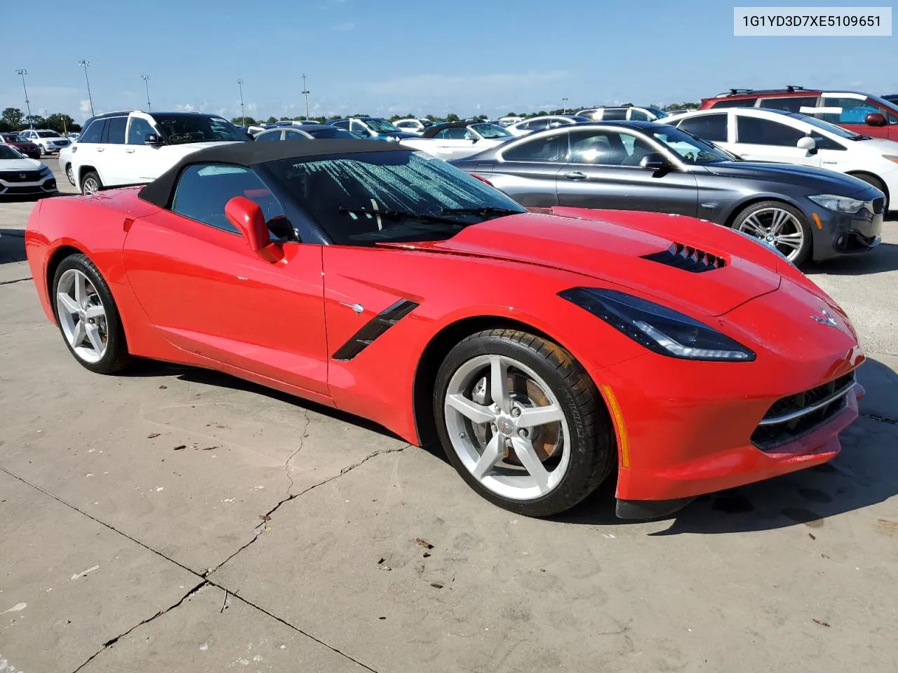 2014 Chevrolet Corvette Stingray 2Lt VIN: 1G1YD3D7XE5109651 Lot: 73790664