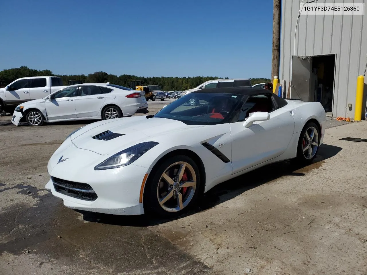 2014 Chevrolet Corvette Stingray 3Lt VIN: 1G1YF3D74E5126360 Lot: 74241264