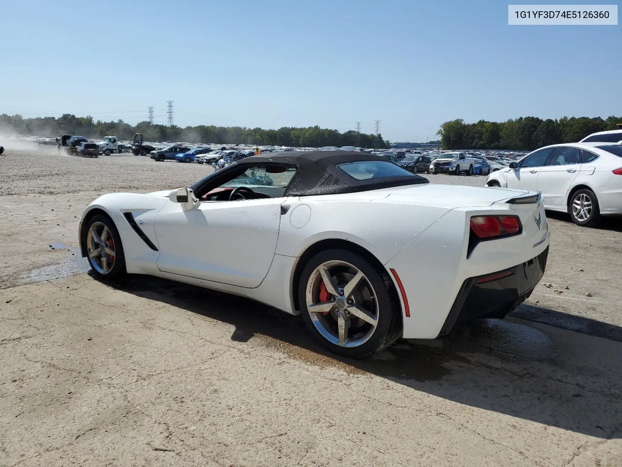 2014 Chevrolet Corvette Stingray 3Lt VIN: 1G1YF3D74E5126360 Lot: 74241264