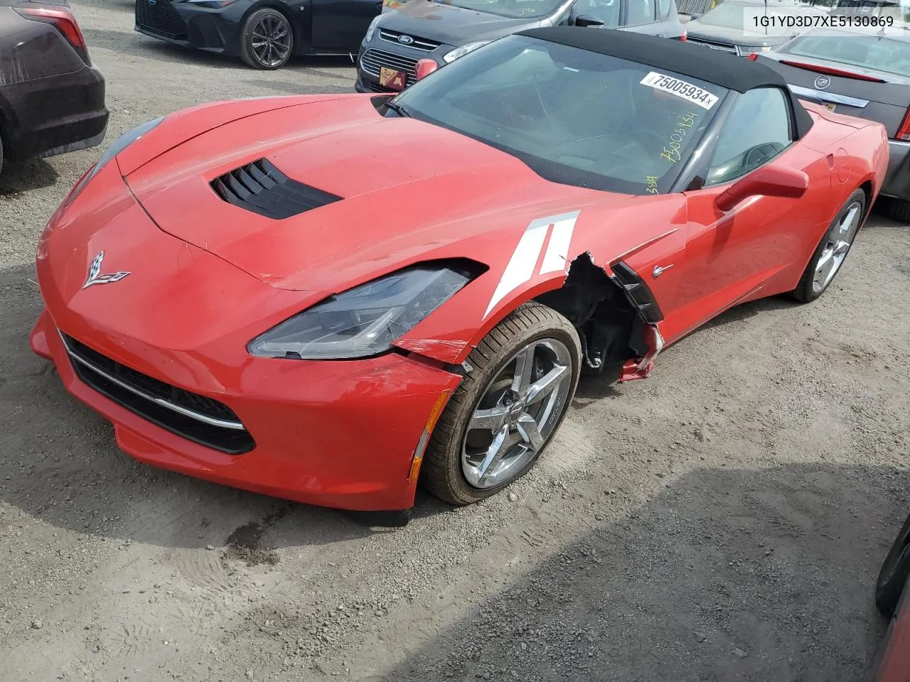 2014 Chevrolet Corvette Stingray 2Lt VIN: 1G1YD3D7XE5130869 Lot: 75005934