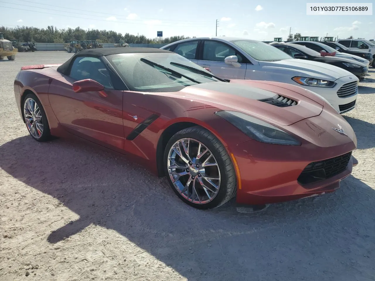 2014 Chevrolet Corvette Stingray Z51 1Lt VIN: 1G1YG3D77E5106889 Lot: 75270844