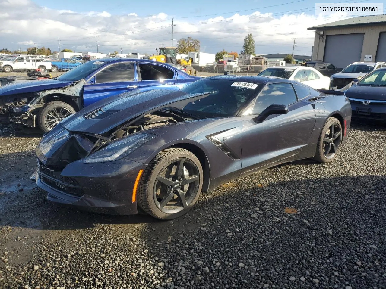 2014 Chevrolet Corvette Stingray 2Lt VIN: 1G1YD2D73E5106861 Lot: 76028364