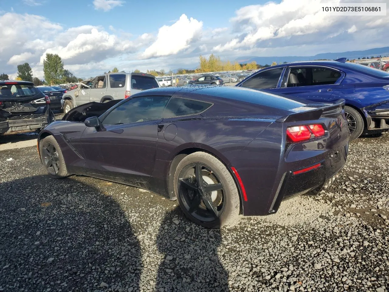 2014 Chevrolet Corvette Stingray 2Lt VIN: 1G1YD2D73E5106861 Lot: 76028364