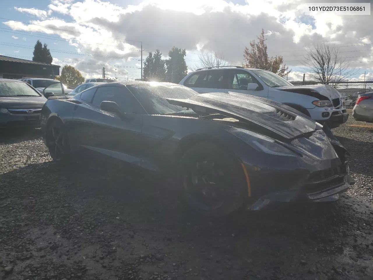 2014 Chevrolet Corvette Stingray 2Lt VIN: 1G1YD2D73E5106861 Lot: 76028364