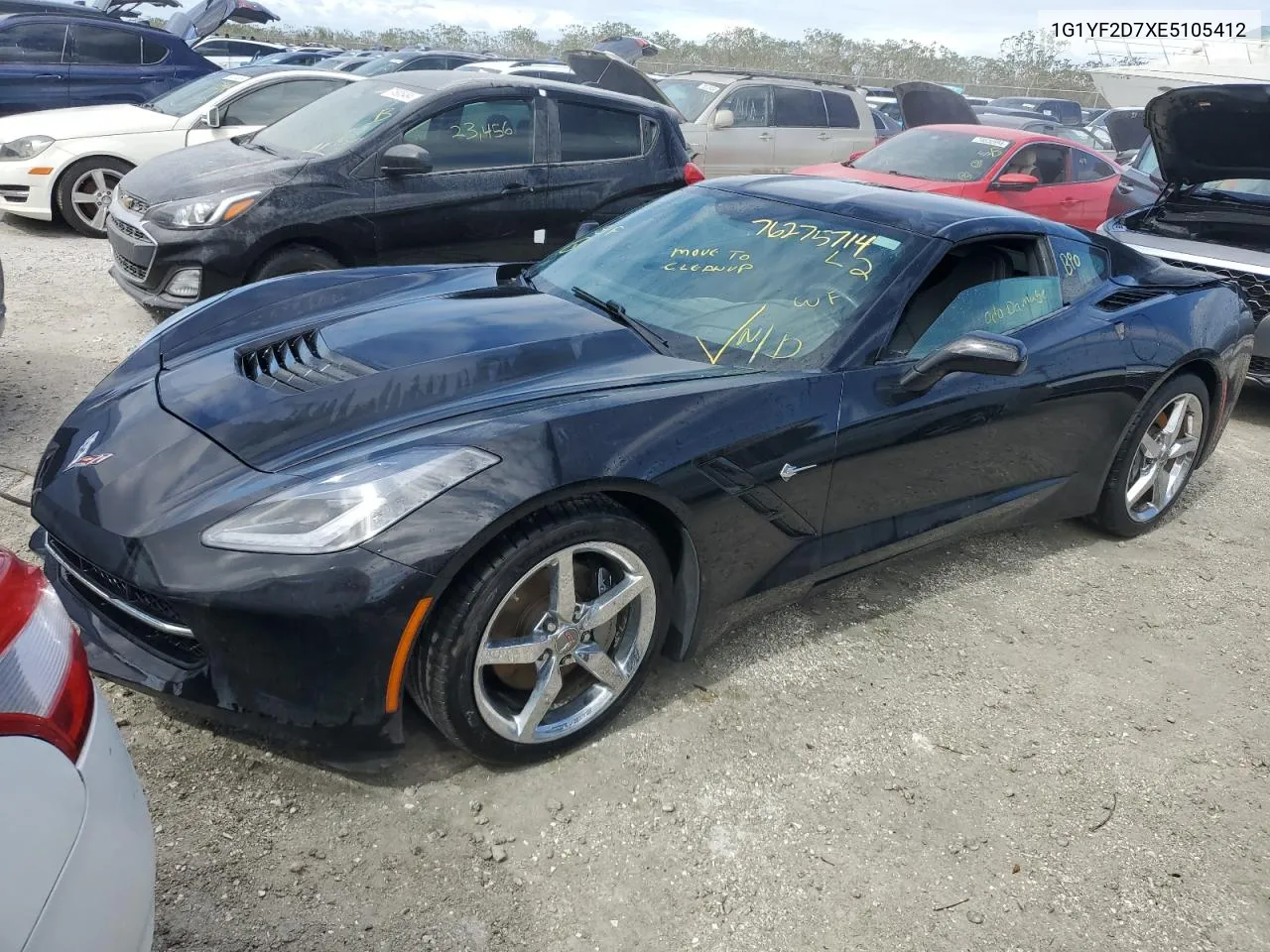 1G1YF2D7XE5105412 2014 Chevrolet Corvette Stingray 3Lt