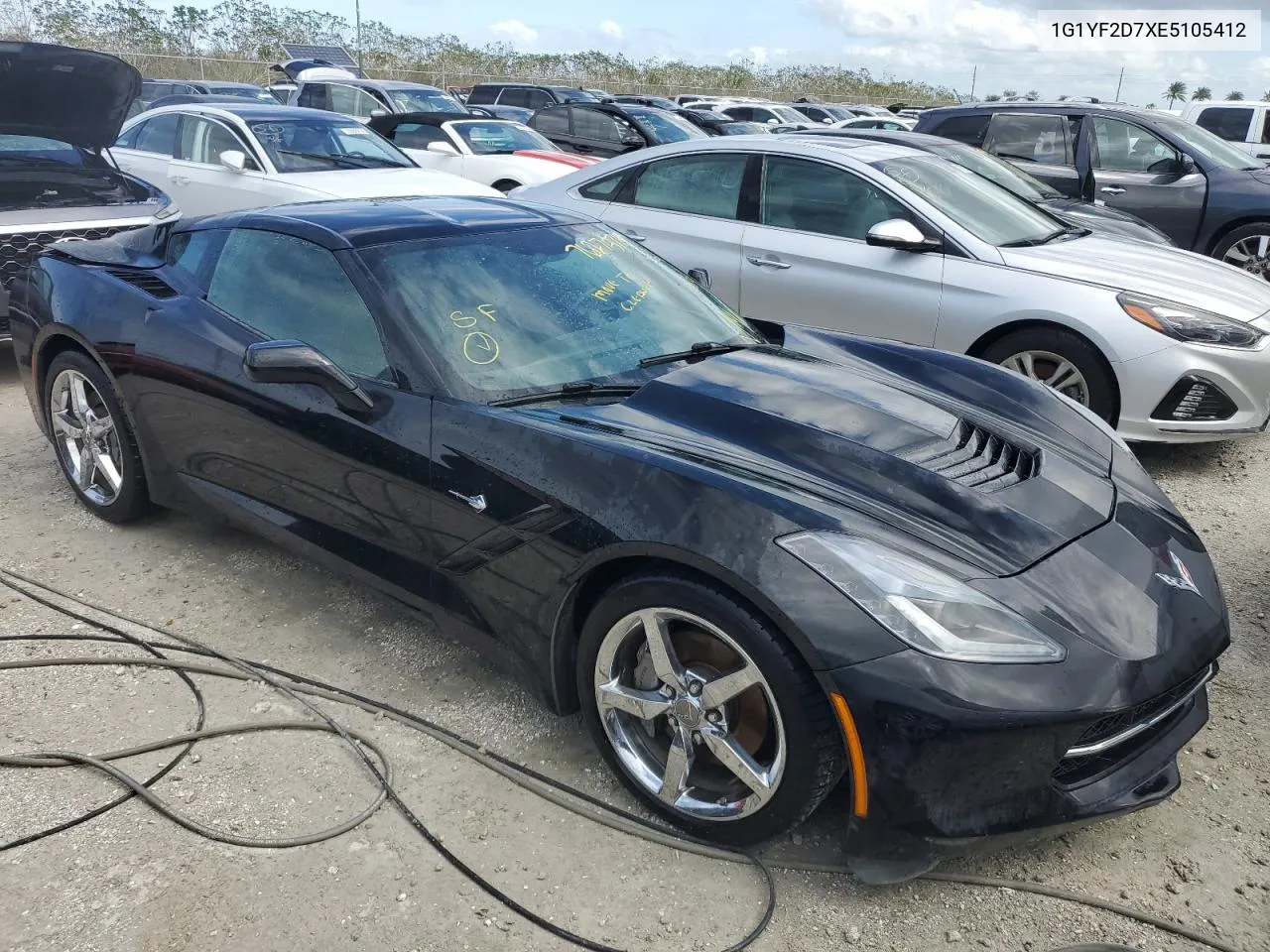 1G1YF2D7XE5105412 2014 Chevrolet Corvette Stingray 3Lt