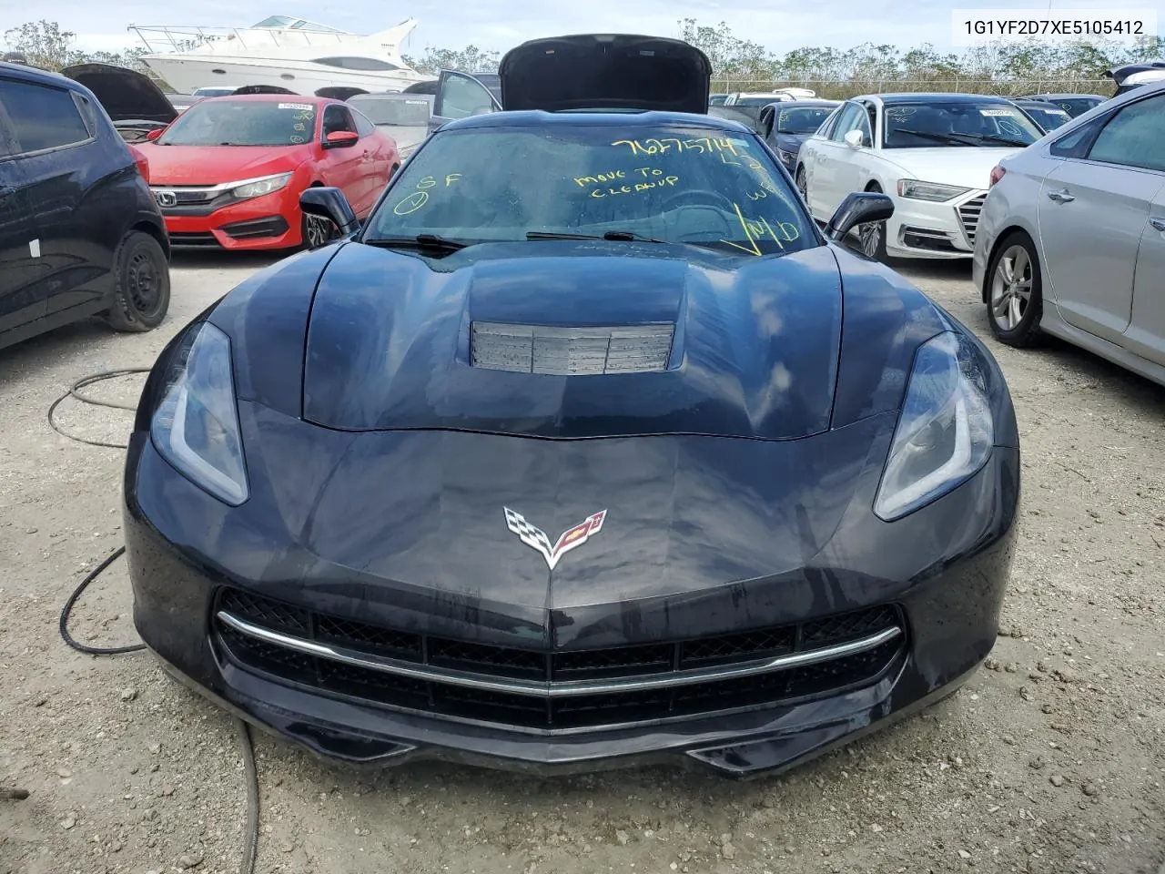 1G1YF2D7XE5105412 2014 Chevrolet Corvette Stingray 3Lt