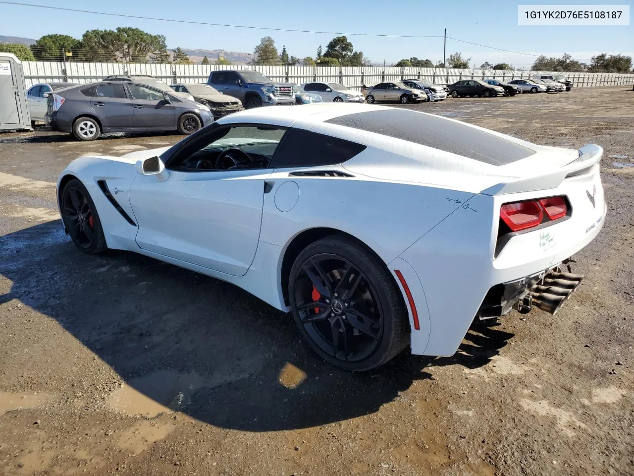 2014 Chevrolet Corvette Stingray Z51 2Lt VIN: 1G1YK2D76E5108187 Lot: 77218214