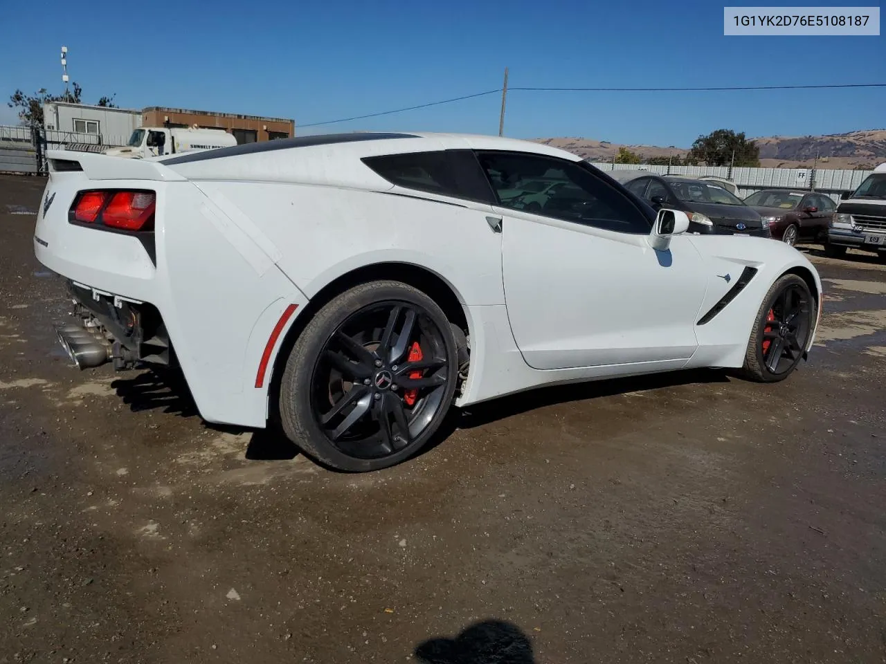 2014 Chevrolet Corvette Stingray Z51 2Lt VIN: 1G1YK2D76E5108187 Lot: 77218214