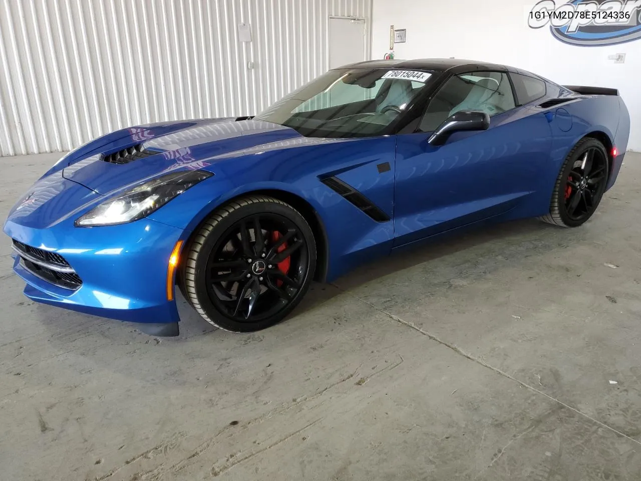 2014 Chevrolet Corvette Stingray Z51 3Lt VIN: 1G1YM2D78E5124336 Lot: 78015044