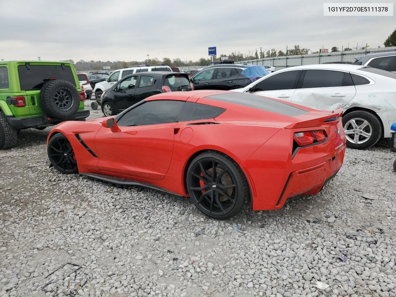 1G1YF2D70E5111378 2014 Chevrolet Corvette Stingray 3Lt