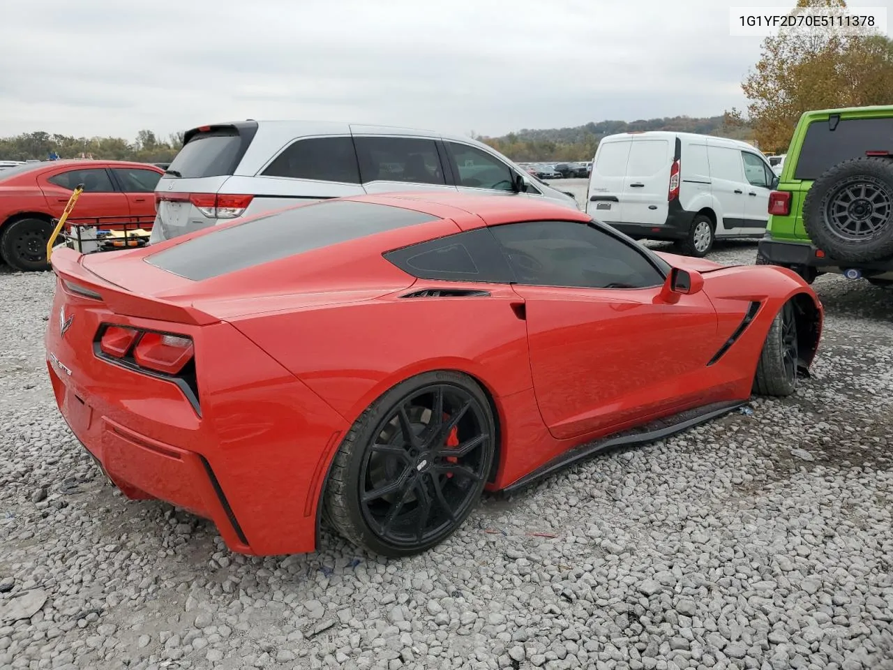 1G1YF2D70E5111378 2014 Chevrolet Corvette Stingray 3Lt