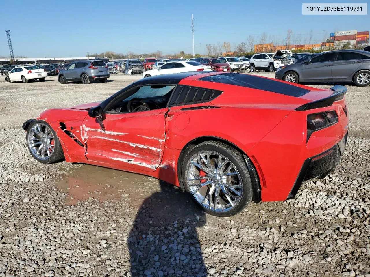 2014 Chevrolet Corvette Stingray Z51 3Lt VIN: 1G1YL2D73E5119791 Lot: 79928194