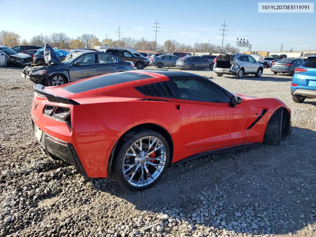 2014 Chevrolet Corvette Stingray Z51 3Lt VIN: 1G1YL2D73E5119791 Lot: 79928194