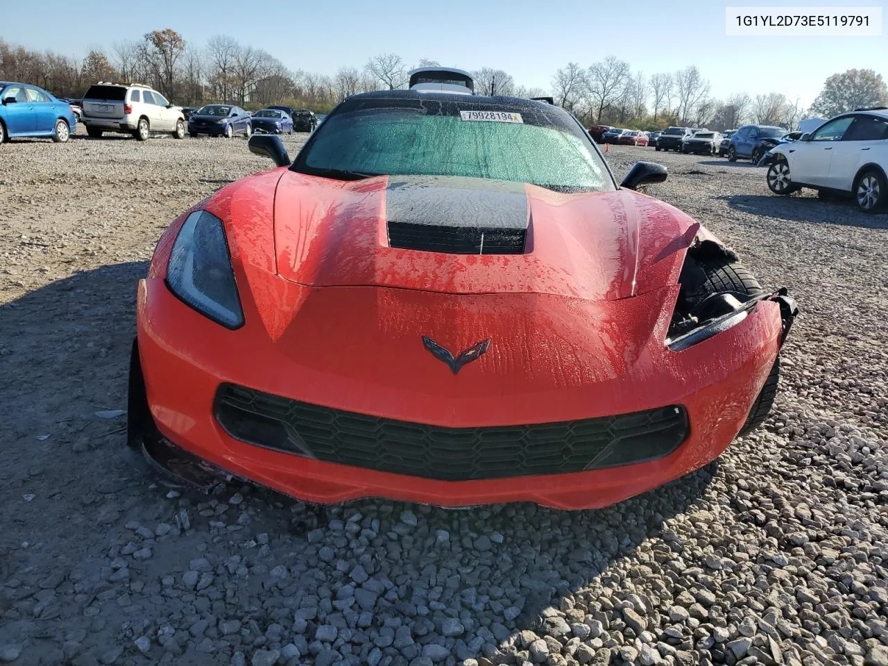 2014 Chevrolet Corvette Stingray Z51 3Lt VIN: 1G1YL2D73E5119791 Lot: 79928194