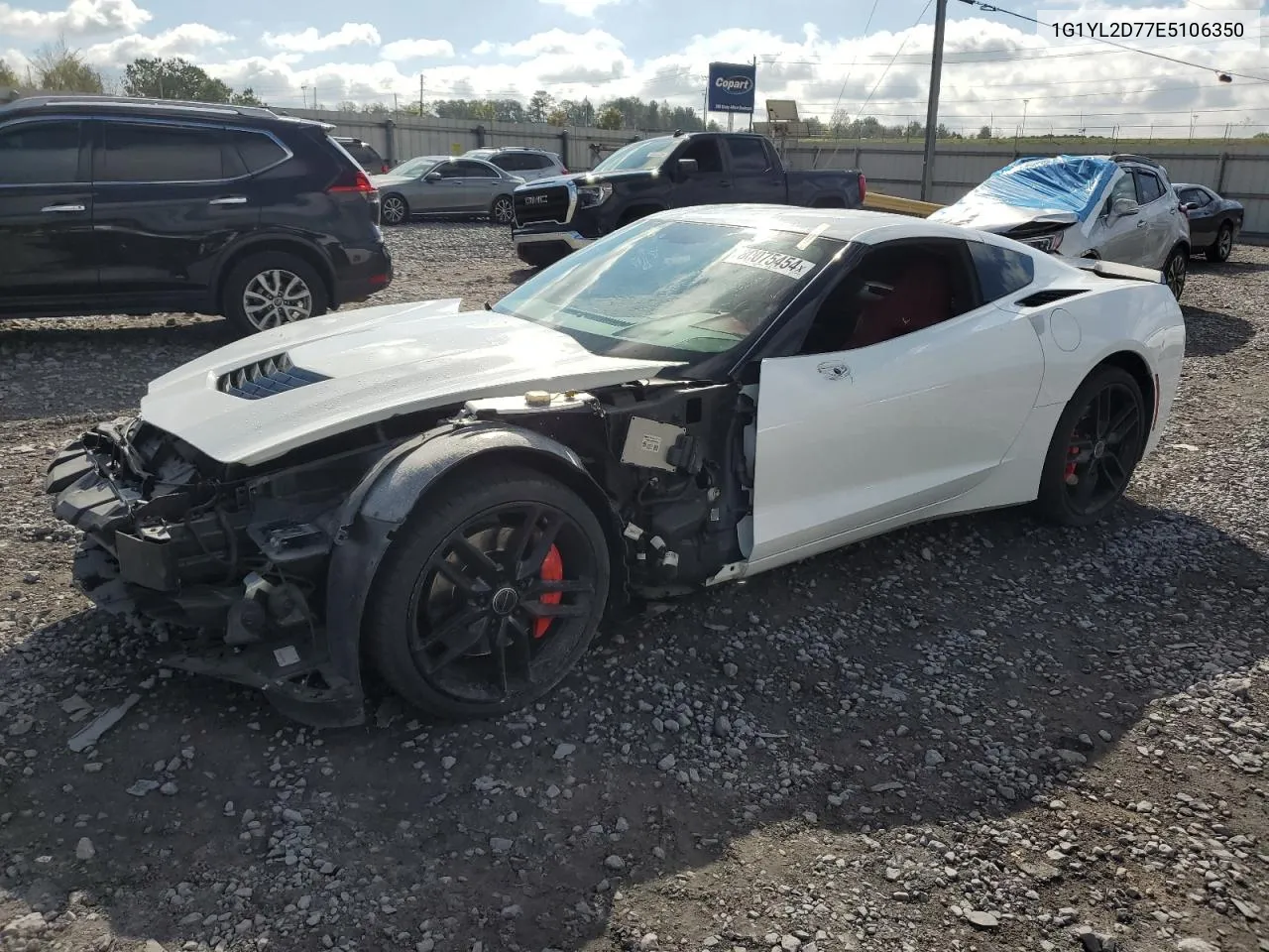 2014 Chevrolet Corvette Stingray Z51 3Lt VIN: 1G1YL2D77E5106350 Lot: 80075454