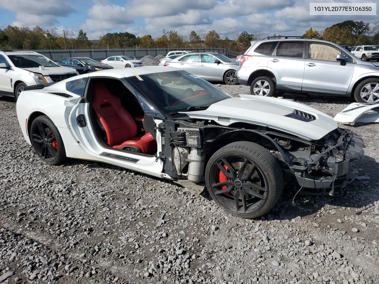 2014 Chevrolet Corvette Stingray Z51 3Lt VIN: 1G1YL2D77E5106350 Lot: 80075454