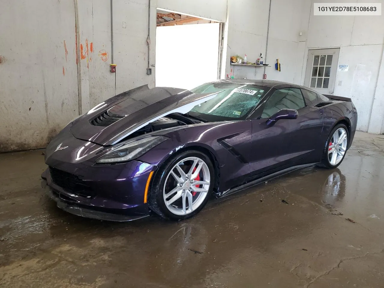 2014 Chevrolet Corvette Stingray 3Lt VIN: 1G1YE2D78E5108683 Lot: 80653464