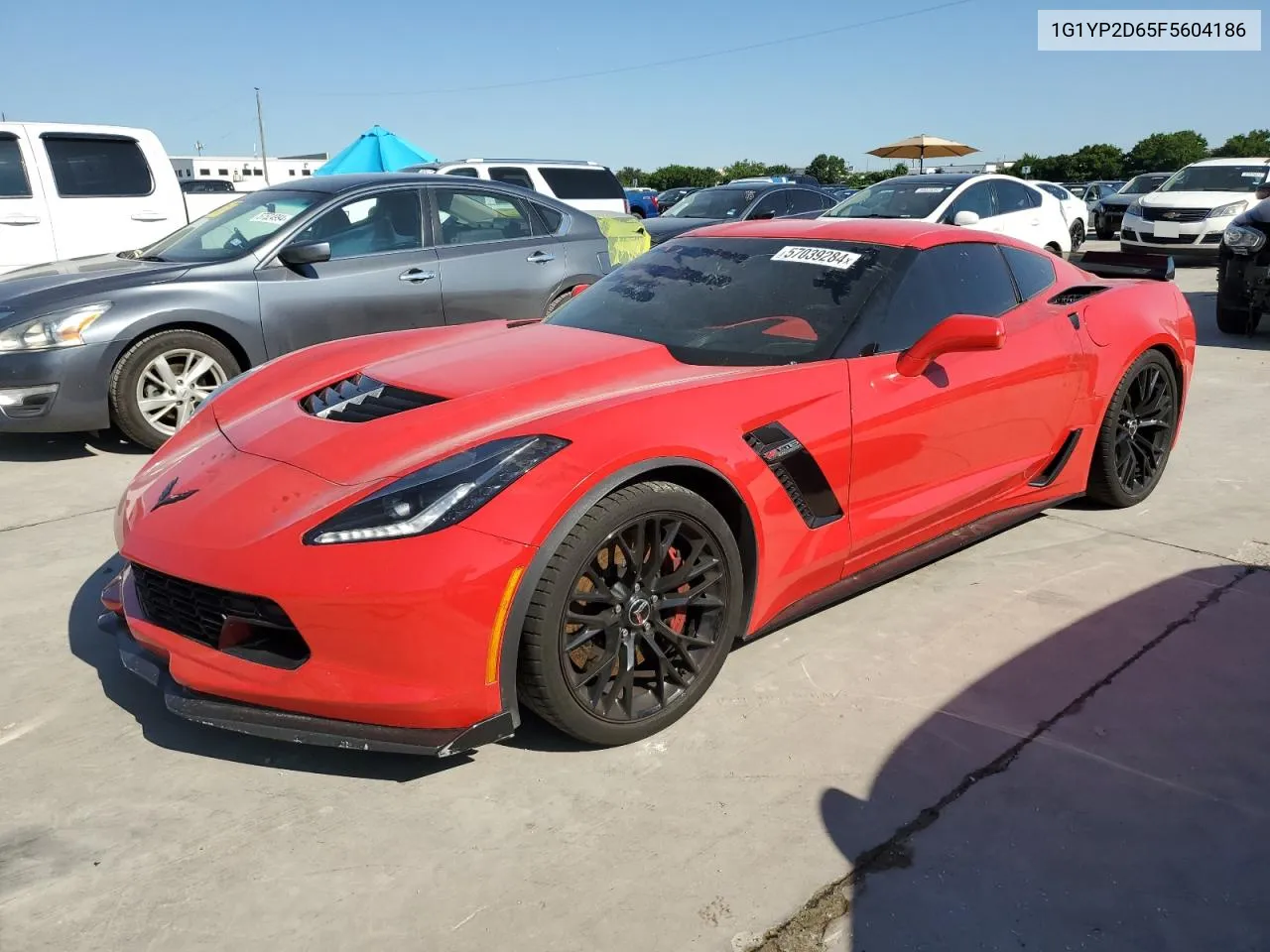 2015 Chevrolet Corvette Z06 1Lz VIN: 1G1YP2D65F5604186 Lot: 57039284