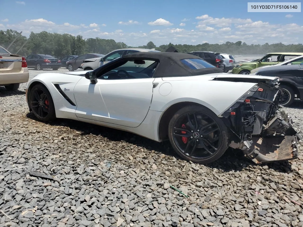 2015 Chevrolet Corvette Stingray 2Lt VIN: 1G1YD3D71F5106140 Lot: 61852534