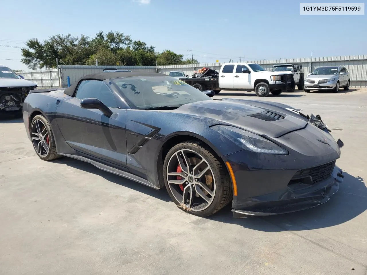 2015 Chevrolet Corvette Stingray Z51 3Lt VIN: 1G1YM3D75F5119599 Lot: 66530854