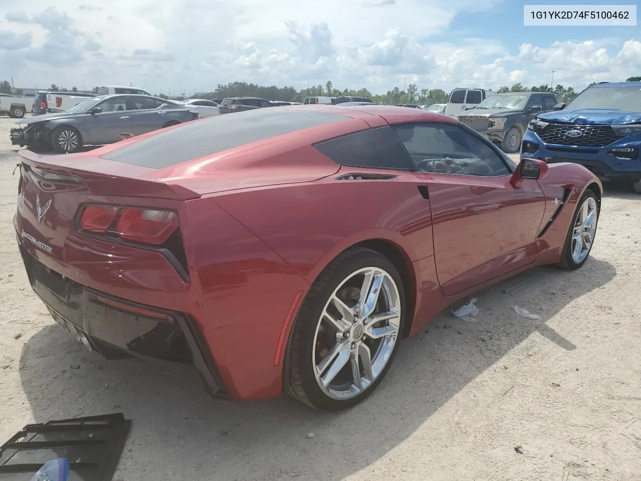 2015 Chevrolet Corvette Stingray Z51 2Lt VIN: 1G1YK2D74F5100462 Lot: 69493574