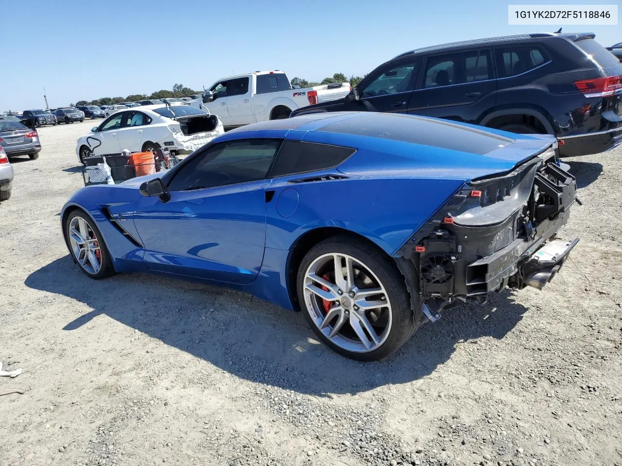 2015 Chevrolet Corvette Stingray Z51 2Lt VIN: 1G1YK2D72F5118846 Lot: 69532074