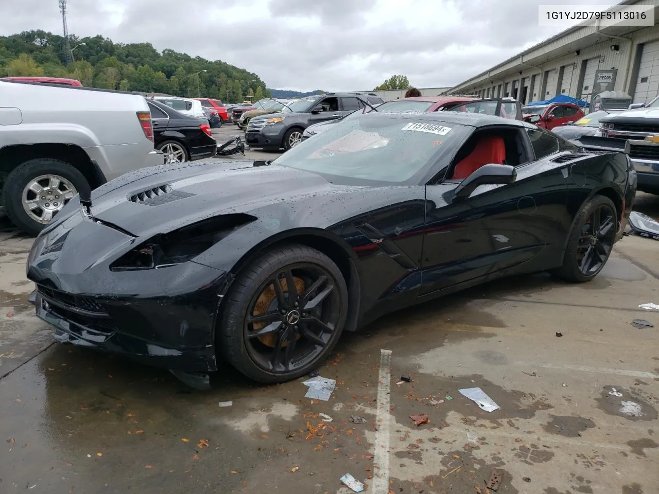 2015 Chevrolet Corvette Stingray Z51 2Lt VIN: 1G1YJ2D79F5113016 Lot: 71518694