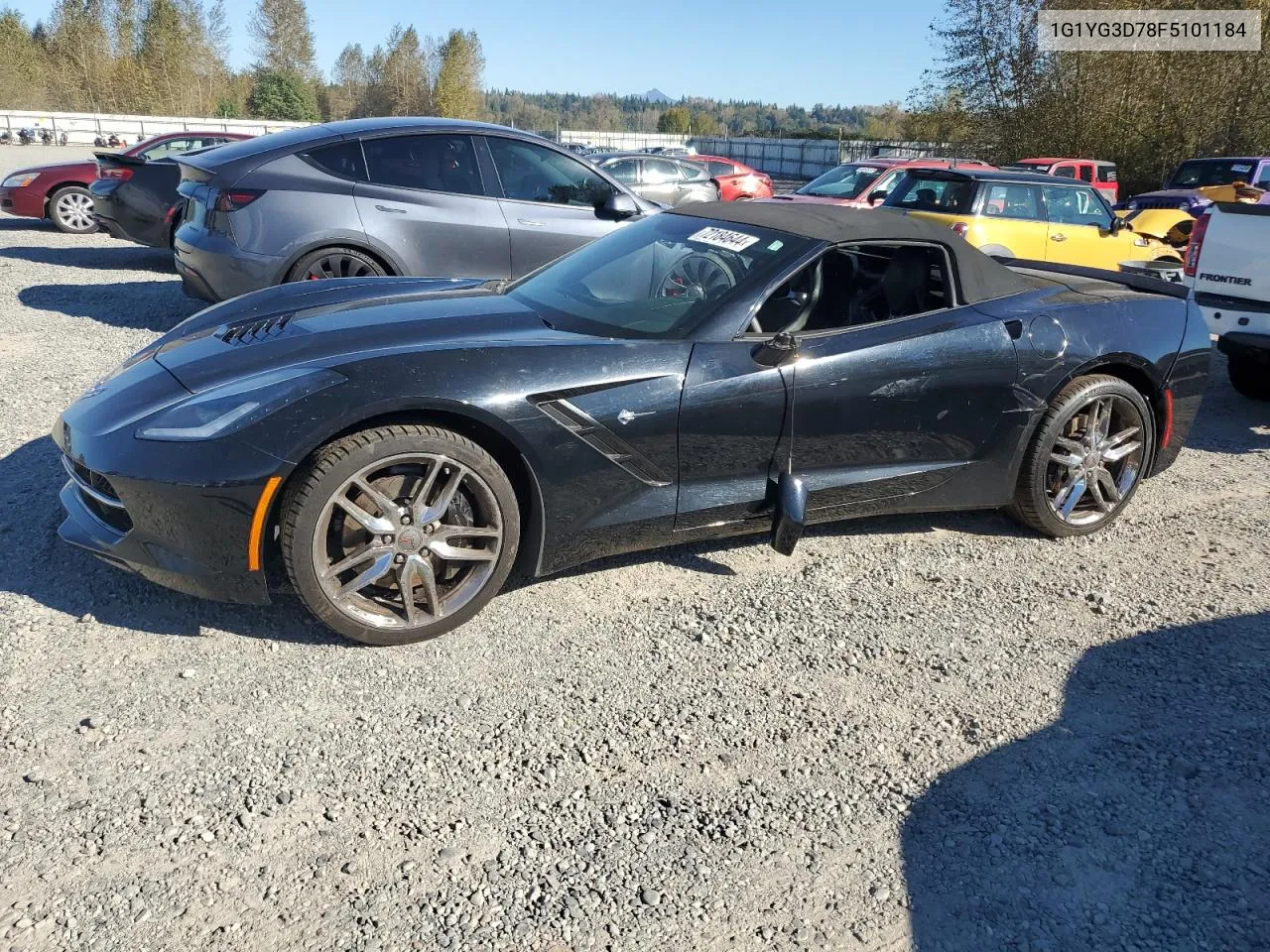 2015 Chevrolet Corvette Stingray Z51 1Lt VIN: 1G1YG3D78F5101184 Lot: 72184644